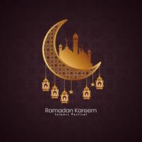 Ramadan Kareem cultural Islamic festival artistic background vector