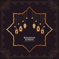 Religious Ramadan Kareem Islamic festival artistic background vector