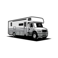 RV caravan motor home illustration vector