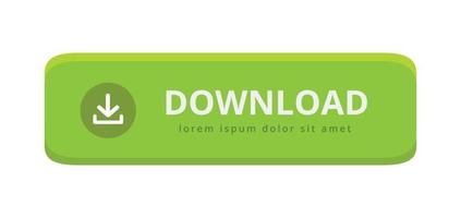 Download button isolated. Web design button. vector