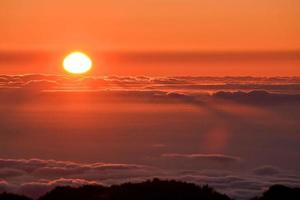 Colourful sunset sky photo