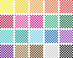 Checkerboard in multi colors, Checkers digital paper vector