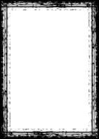 Grunge vertical frame, Black grunge border vector