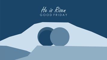 good friday poster template design vector stock