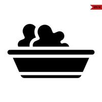 grocery and vegetable glyph icon vector
