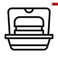 grocery and vegetable line icon vector
