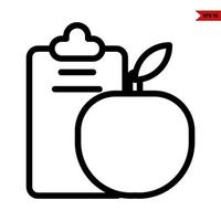 grocery and vegetable line icon vector