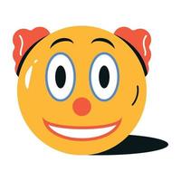 Trendy Clown Face vector