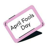 April Fools Day vector