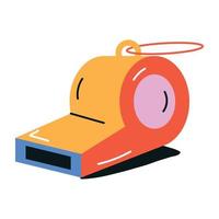 Trendy Toy Whistle vector