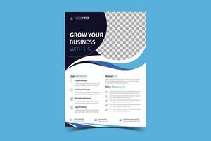 corporate bulletin design vector