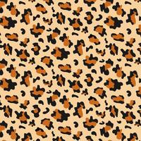 Leopard seamless background for decor, fabric, textile. Vector illustration.