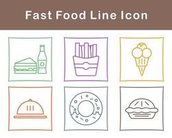 Fast Food Vector Icon Set