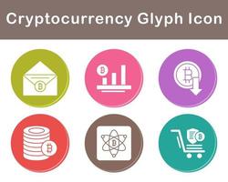 Bitcoin And Cryptocurrency Vector Icon Set