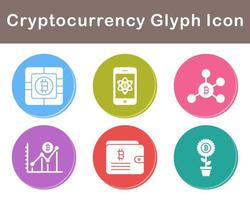 Bitcoin And Cryptocurrency Vector Icon Set