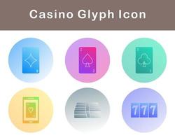 casino vector icono conjunto