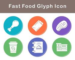 Fast Food Vector Icon Set