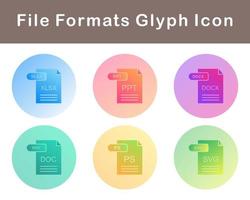 File Formats Vector Icon Set