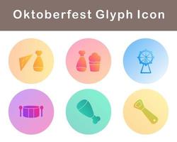 Oktoberfest vector icono conjunto