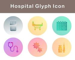 hospital vector icono conjunto