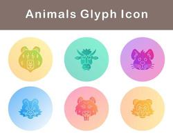 animales vector icono conjunto