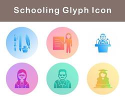 Schooling Vector Icon Set