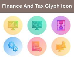 Finance And Tax Vector Icon Set