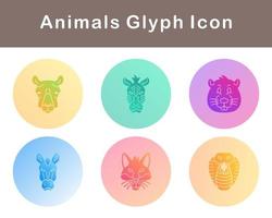 Animals Vector Icon Set