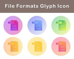 File Formats Vector Icon Set