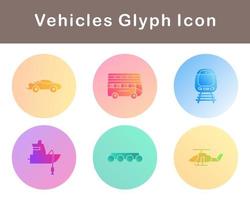 Vehicles Vector Icon Set