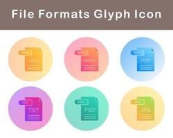 File Formats Vector Icon Set