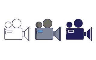 video camera vector vector icon