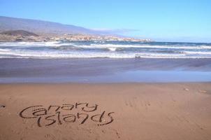 hermosa playa en tenerife foto