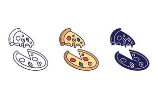 icono de vector de pizza