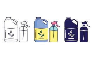 liquid fertilizer vector icon