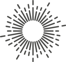 Sunburst radial Strahlen. Star Licht Explosion png