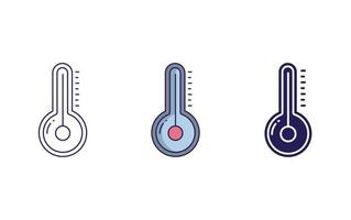 Thermometer vector vector icon