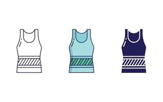 Sleeveless Shirt vector icon