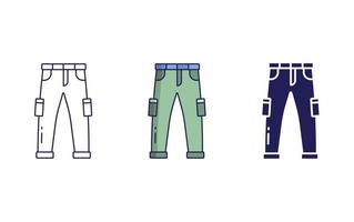 Trousers vector icon