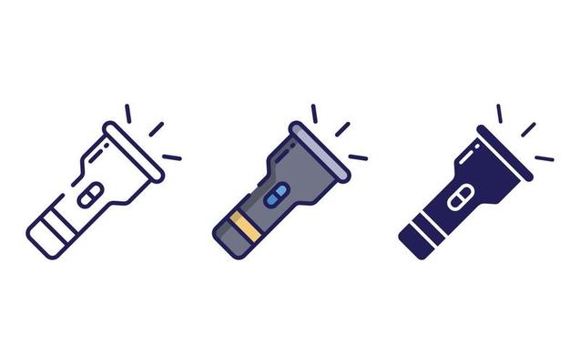 Flashlight vector icon