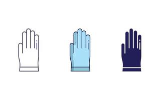 Gloves vector icon