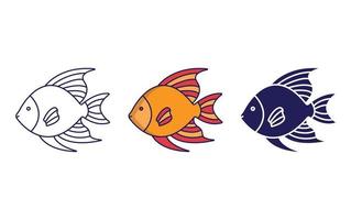 Aquarium Fish vector icon