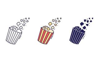 Popcorn vector icon