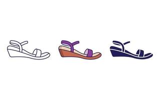 woman Footwear vector icon