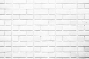 White Brick Wall Texture Background. photo