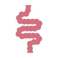 intestino sencillo icono vector