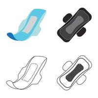 sanitary pad icon vector