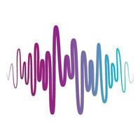 Sound wave logo vector