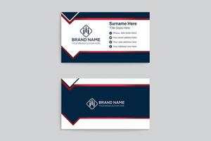 Simple business card template vector