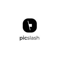 picslash logo diseño vector